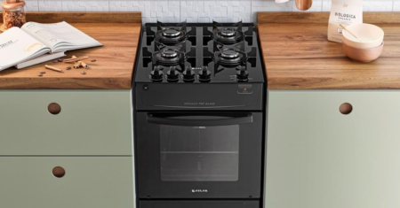 Fogão Atlas 4 Bocas Mônaco Top Glass