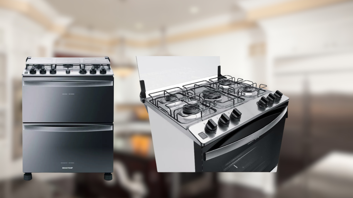 fogão inox 5 bocas Brastemp
